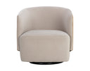 Meg Taupe / Meg Gold Lounge Chair Sarina Swivel by Matho Sun, view 2