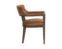 Brown Shalimar Tobacco Leather Dining Armchair Brylea by Matho Sun, view 3