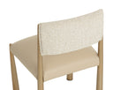 Antique Brass Napa Beige / Santa Cruz Oatmeal Dining Chairs set of 2 Bayard by Matho Sun, view 5