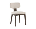 Dark Brown Dove Cream Dining Chairs set of 2 Rickett by Matho Sun