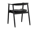 Black Dining Armchair Jeremy by Matho Sun, view 4