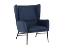 Belfast Navy Lounge Chair Kasen by Matho Sun, view 2