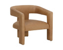 Ludlow Sesame Leather Lounge Chair Cobourg by Matho Sun