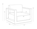 Charcoal Lanikai Salt And Pepper Armchair Tavira by Matho Sun, view 8