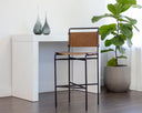 Cognac Leather Barstool Corrigan by Matho Sun, view 5