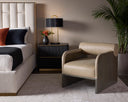Small Charcoal Nightstand Kalla by Matho Sun, view 2