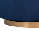 Gold Navy Blue Sky Lounge Chair Hazel Swivel by Matho Sun, view 8