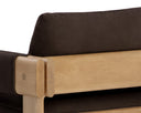 Nubuck Cocoa Leather Lounge Chair Carmichael by Matho Sun, view 8