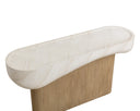 Travertine Look Cream Console Table Oreste by Matho Sun, view 5