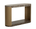 Marble Look Dark Emperador Console Table Cavette by Matho Sun, view 2