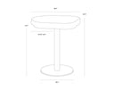 28" Bistro Table Delmont by Matho Sun, view 4