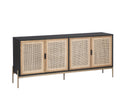 Large Gold Black/Natural Sideboard Avida by Matho Sun
