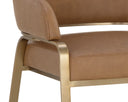 Milliken Cognac Dining Armchair Malachi by Matho Sun, view 5