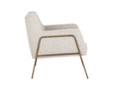 Dove Cream Lounge Chair Cybil by Matho Sun, view 3