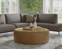 Camel Leather Ottoman Nilda by Matho Sun, view 4
