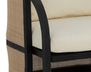 Charcoal Stinson Cream Lounge Chair Palermo by Matho Sun, view 5