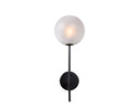 Black Frosted Sconce Izora by Matho Sun
