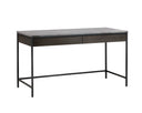 Black Grey Marble / Charcoal Grey Desk Stamos by Matho Sun, view 2