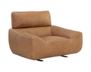Camel Leather Lounge Chair Paget Glider by Matho Sun