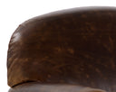 Chocolate Leather Lounge Chair Bastoni by Matho Sun, view 7