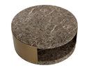 Marble Look Dark Emperador Coffee Table Cavette by Matho Sun, view 5