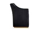 Abbington Black Dining Armchair Zane Wheeled by Matho Sun, view 3