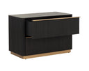 Large Charcoal Nightstand Kalla by Matho Sun, view 4