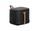 Napa Black / Napa Cognac Ottoman Axio by Matho Sun