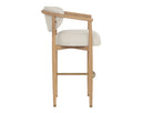 Light Oak Monument Oatmeal Barstool Sigrid by Matho Sun, view 3