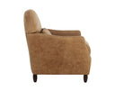 Camel Leather Lounge Chair Cynthia by Matho Sun, view 3
