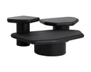 Large Black Coffee Table Detti by Matho Sun, view 4