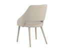 Linea Light Grey Leather Dining Armchair Galen by Matho Sun, view 4