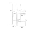 Geralt Linen Counter Stool Wilbur by Matho Sun, view 6