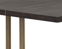 Antique Brass Dark Mango 79" Dining Table Jade by Matho Sun, view 5