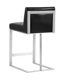 Stainless Steel Cantina Black Counter Stool Dean by Matho Sun, view 3
