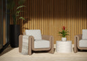 Natural Louis Cream Armchair Tibi by Matho Sun, view 6
