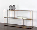 Large Antique Brass Bookcase Eiffel Low by Matho Sun, view 3