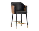 Napa Black / Napa Cognac Counter Stool Carter by Matho Sun