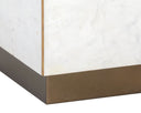 White Marble End Table Daines by Matho Sun, view 6