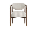 Antique Brown Gifford Script Dining Armchair Sigrid by Matho Sun, view 2