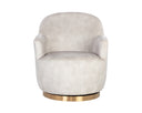 Nono Cream Lounge Chair Casey Swivel by Matho Sun, view 2