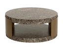 Marble Look Dark Emperador Coffee Table Cavette by Matho Sun, view 3