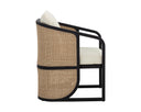 Charcoal Stinson Cream Dining Chair Palermo by Matho Sun, view 3