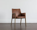 Bravo Cognac Dining Armchair Bernadette by Matho Sun, view 5