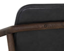Distressed Brown Brentwood Charcoal Leather Lounge Chair Cinelli by Matho Sun, view 7