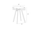 White Marble End Table Anak by Matho Sun, view 6