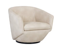 Bravo Cream Lounge Chair Treviso Swivel by Matho Sun