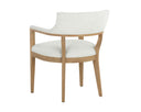 Natural Heather Ivory Tweed Dining Armchair Brylea by Matho Sun, view 7