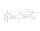 Rhapsody Greige Sofa Belinda by Matho Sun, view 7