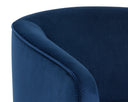 Gold Navy Blue Sky Lounge Chair Hazel Swivel by Matho Sun, view 7